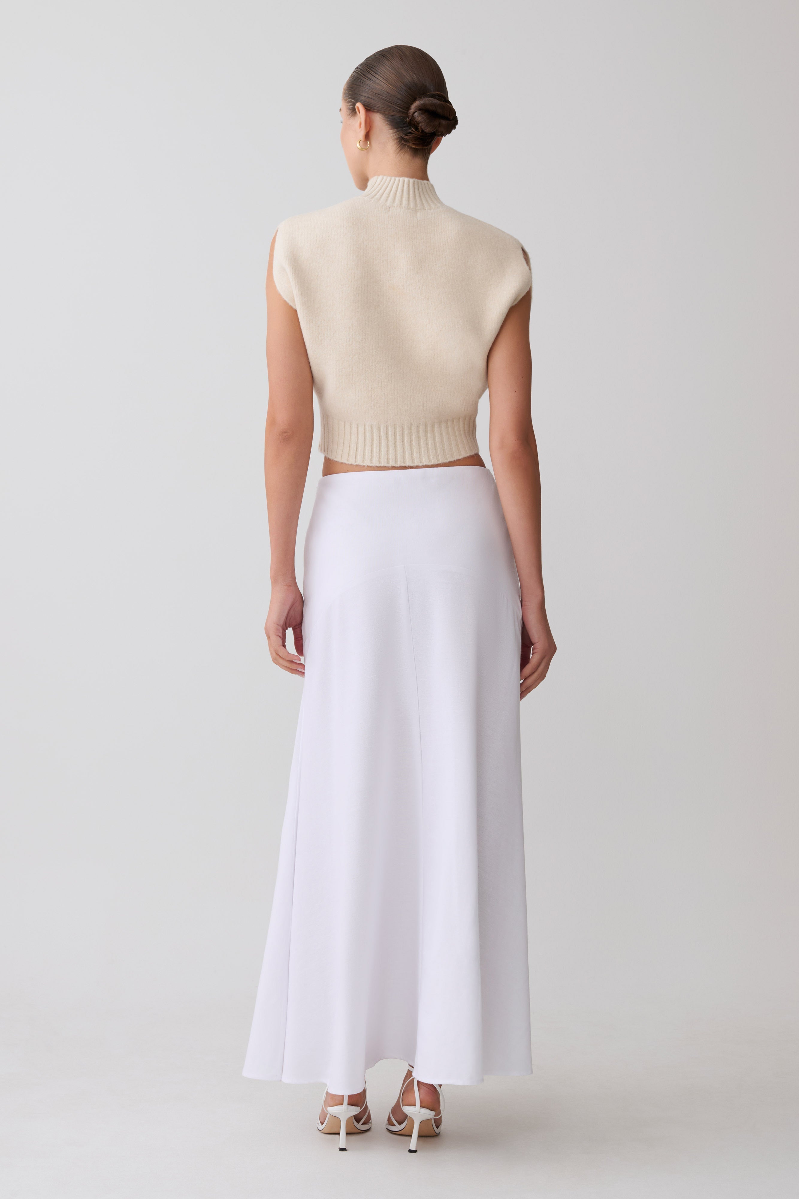 Niko Knit Oversized Top - Ivory